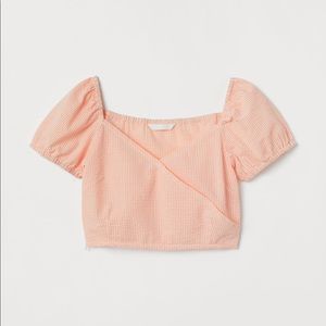 Seersucker Crop Top